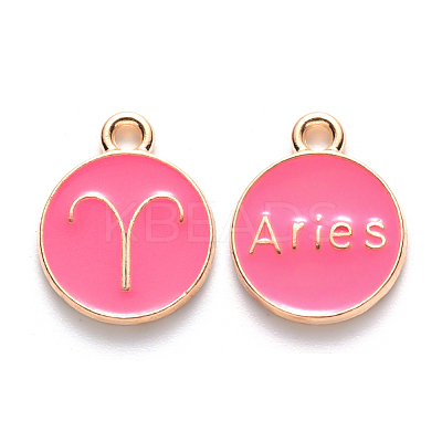 Alloy Enamel Pendants X-ENAM-S124-01B-03A-1