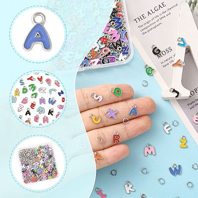 200Pcs Alloy Enamel Pendants FIND-FS0004-70-1