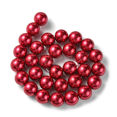 Eco-Friendly Glass Pearl Beads Strands LS-HY-A008-14mm-RB084-1