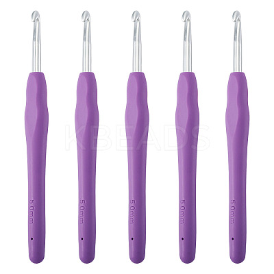 TPR Handle Aluminum Crochet Hook Needles TOOL-TA0001-13A-1