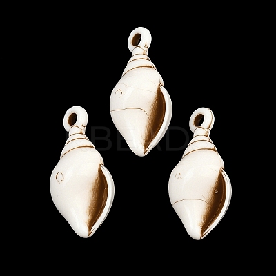 Spray Painted Opaque Acrylic Pendants ACRP-F003-03R-1