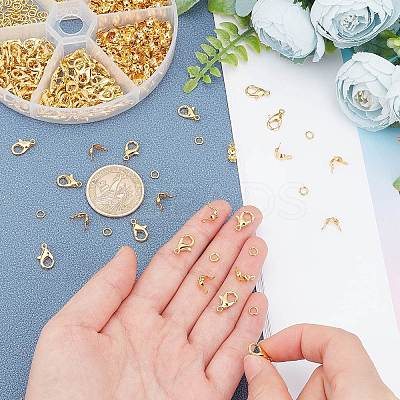 200Pcs Brass End Bead Tips DIY-PH0002-96A-WH-1