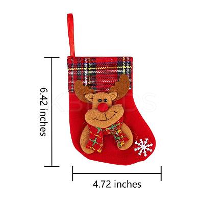 8Pcs Cloth Christmas Stockings Sets JX065A-1