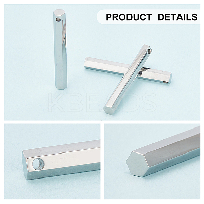 12Pcs Stainless Steel Pendants STAS-BC0003-70-1