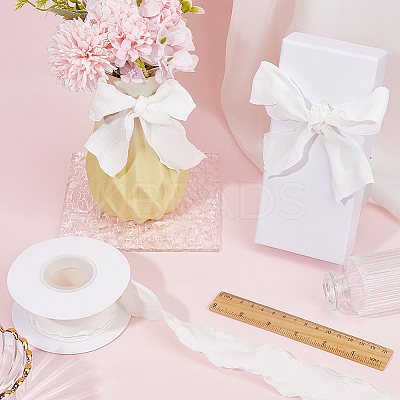 Polyester Ruffled Ribbon for Sewing Decoration OCOR-WH20007-02D-1