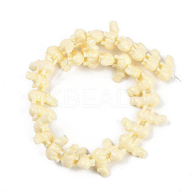 Synthetic Coral Dyed Carved Beads Strands CORA-K009-04B-1