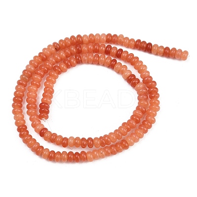 Natural White Jade Beads Strands G-L635-A02-4x2mm-05-1