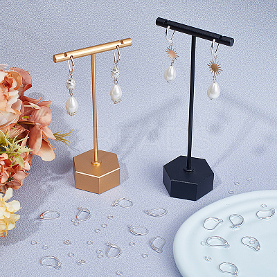 40Pcs 2 Styles Brass Leverback Earring Findings DIY-CN0002-85S-1