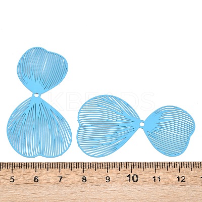 Spray Painted Iron Pendants IFIN-Z004-01B-1