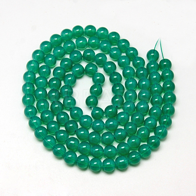 Baking Paint Glass Beads Strands X-DGLA-Q023-8mm-DB24-1