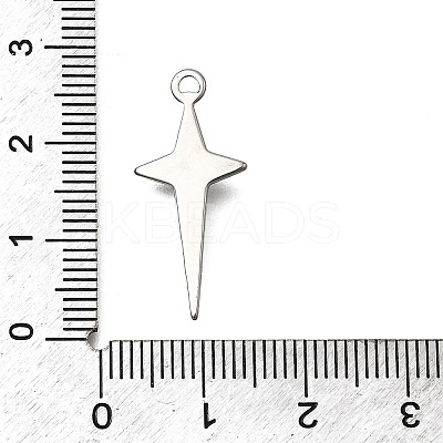 304 Stainless Steel Pendants STAS-Z163-08P-1