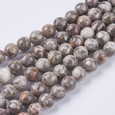 Natural Maifanite/Maifan Stone Beads Strands G-I187-10mm-01-1