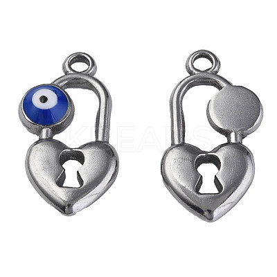 304 Stainless Steel Enamel Pendants LS-STAS-N087-53-03P-1