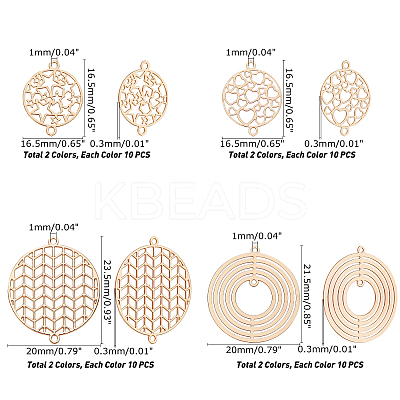 Brass Links Connectors KKC-CA0001-02-1