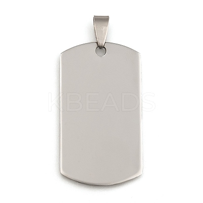 201 Stainless Steel Rounded Rectangle Stamping Blank Tag Pendants STAS-YW0002-33-1