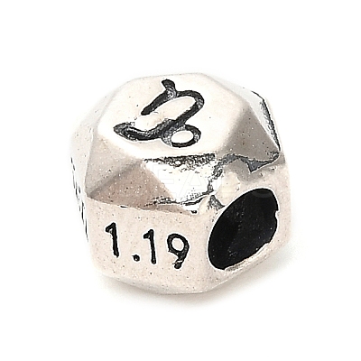 S925 Sterling Silver Beads STER-K183-03AS-10-1