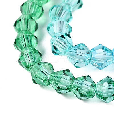 Gradient Color Baking Paint Glass Bead Strands X1-DGLA-A039-T2mm-A018-1