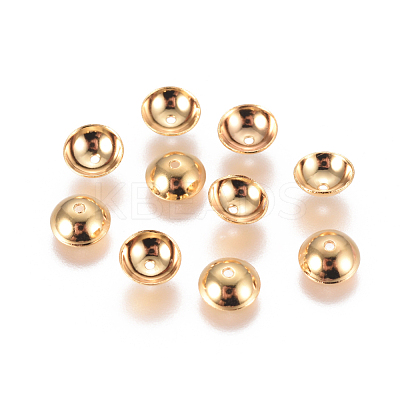 304 Stainless Steel Bead Caps STAS-F227-40-G-1