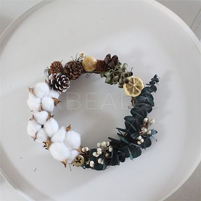 Circle Shape Rattan Vine Branch Wreath Hoop LS-DIY-B022-01A-1
