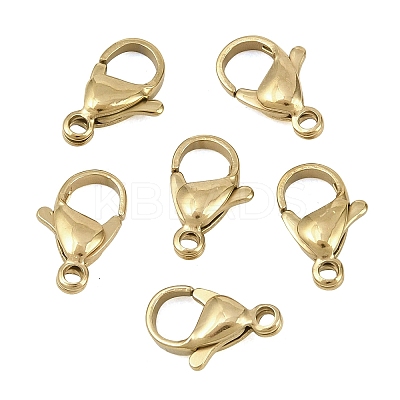 304 Stainless Steel Lobster Claw Clasps STAS-D218-01G-06-1