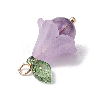 5Pcs 5 Styles Natural Amethyst & Dyed Quartz Crystal & Green Aventurine & Rose Quartz & Synthetic Green Turquoise Pendants PALLOY-TA00147-1