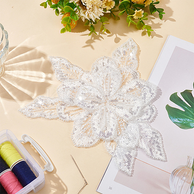 1Pc 3D Flower Lace Appliques DIY-MA0005-03A-1