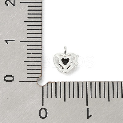 925 Sterling Silver Micro Pave Cubic Zirconia Pendants LS-STER-Q002-02G-1