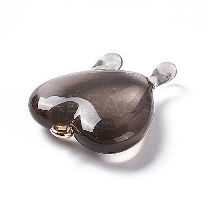 Transparent Resin Pendants LS-RESI-F028-01B-1