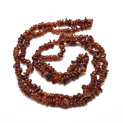 Natural Garnet Chip Bead Strands X-G-M205-73-1