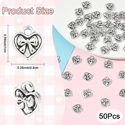 50Pcs Tibetan Style Alloy Pendants FIND-YW0010-36-1