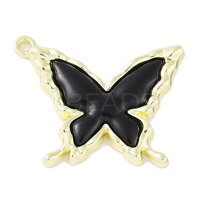 Rack Plating Alloy Enamel Pendants PALLOY-F018-12G-01-1