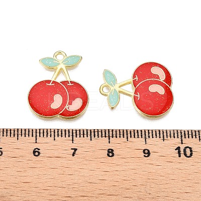 Light Gold Plated Alloy Enamel Pendants PALLOY-N176-25A-RS-1
