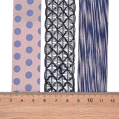 9 Yards 3 Styles Polyester Ribbon SRIB-A014-F01-1