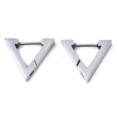 Non-Tarnish 304 Stainless Steel Huggie Hoop Earrings LS-STAS-R115-20P-1