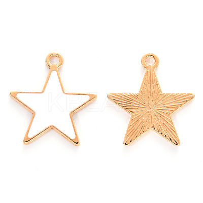 Alloy Enamel Pendants ENAM-R059-01B-RS-1