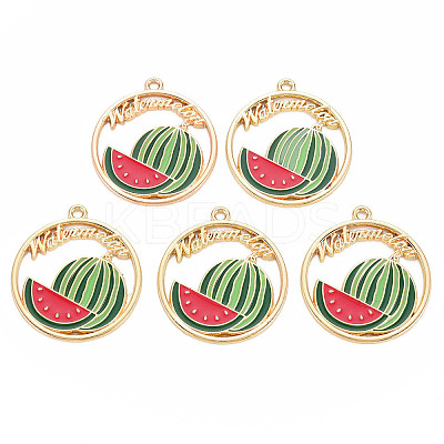 Alloy Enamel Pendants LS-ENAM-S126-104-NR-1