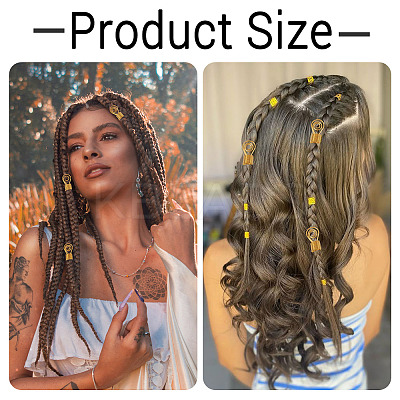 10Pcs Alloy Dreadlocks Beads FIND-TA0008-53B-1