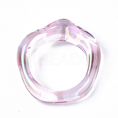 Transparent Resin Finger Rings RJEW-T013-001-E03-1