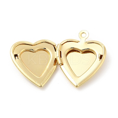 Brass Enamel Locket Pendants KK-E075-05G-01-1
