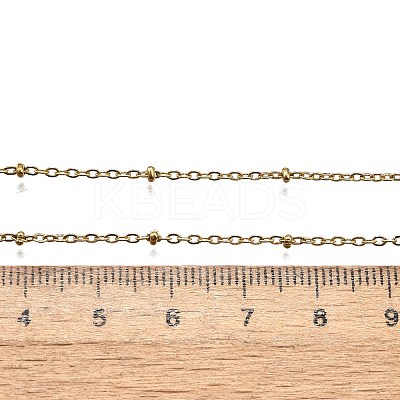 304 Stainless Steel Cable Chain Necklaces LS-NJEW-P147-06G-1