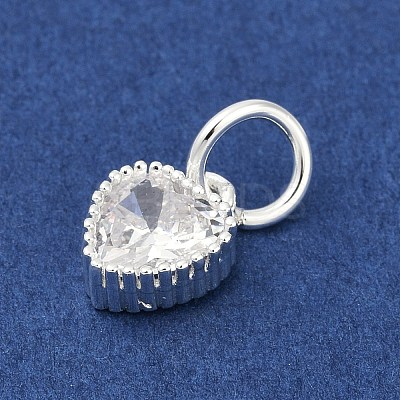 Brass Micro Pave Cubic Zirconia Pendants KK-H204-01S-05-1