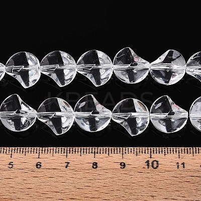 Baking Paint Transparent Glass Beads Strands DGLA-N017-03J-1