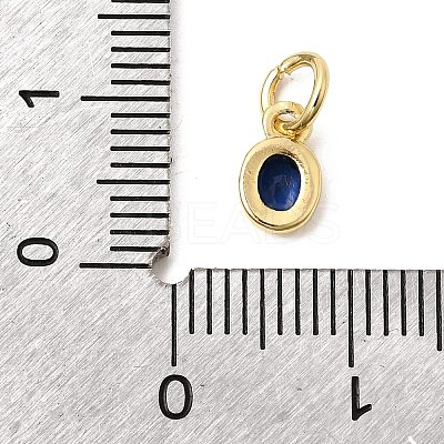 Brass Cubic Zirconia Charms KK-G554-02A-02-1