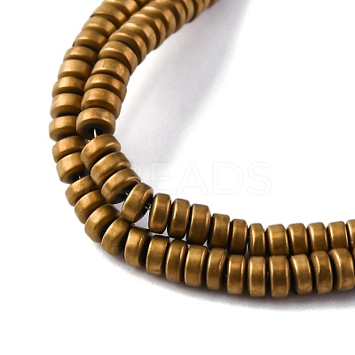 Electroplated Non-magnetic Hematite Beads Strands G-P571-A01-01A-1