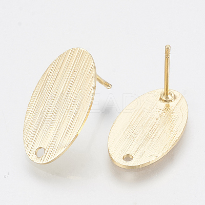 Brass Stud Earring Findings LS-KK-Q750-064G-1