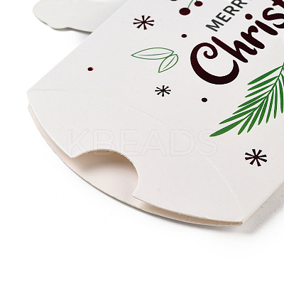 Christmas Theme Paper Pillow Gift Boxes X-CON-B012-03-1
