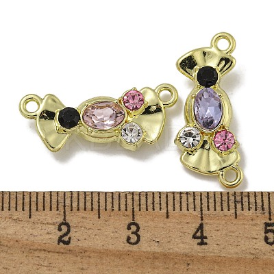 Rack Plating Alloy Rhinestone Pendants PALLOY-F312-15G-1