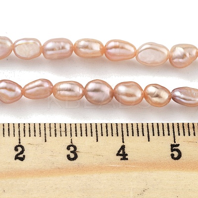 Natural Cultured Freshwater Pearl Beads Strands PEAR-P062-24C-X-1
