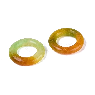 Dyed Natural White Jade Linking Rings G-Q601-43D-1