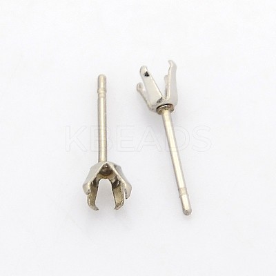 Tarnish Resistant 304 Stainless Steel Stud Earring Findings LS-STAS-N036-04B-1